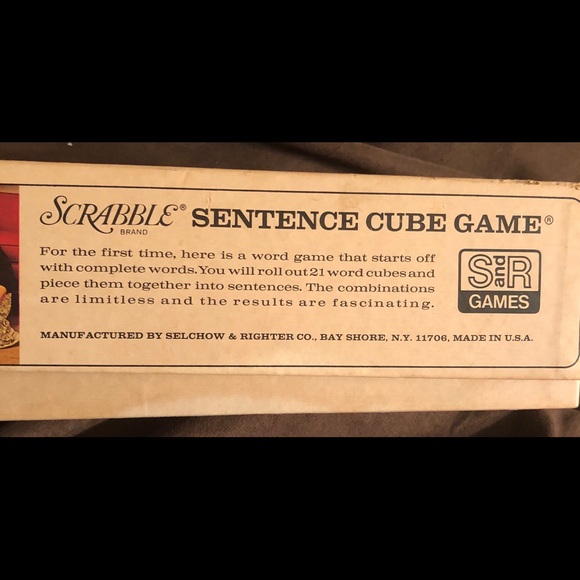 Vintage 1970 - Scrabble Brand Sentence Board Game - Picture 2 of 2